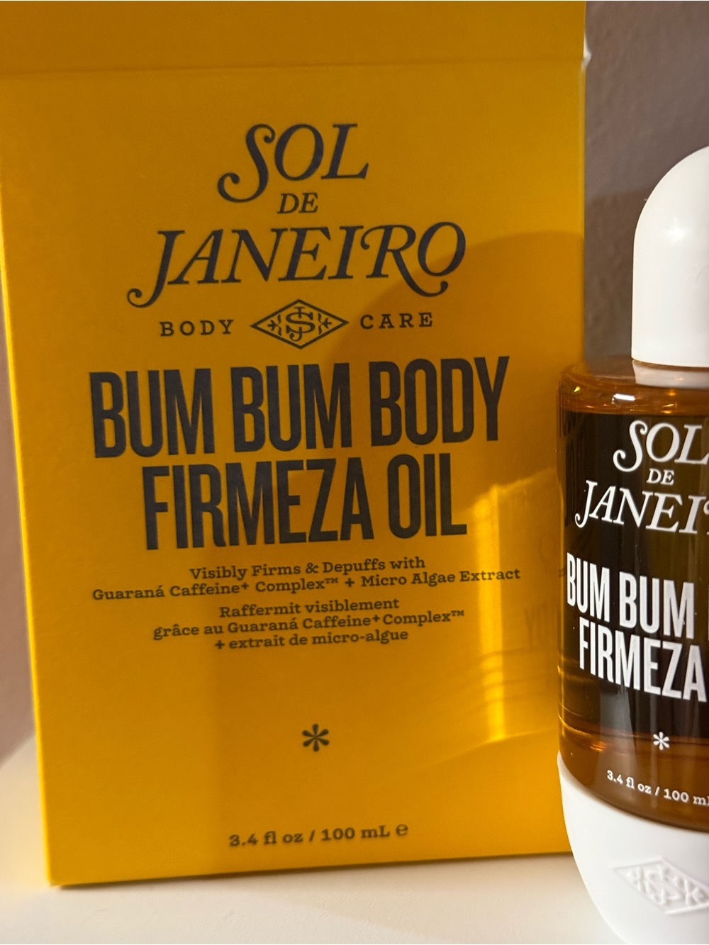 Sol de Janeiro Bum Bum Body Firmeza Oil — Orange and White Pump Bottle - Picture 3 of 5